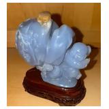 HKF080 Hand Carved Lavender Jade Decor