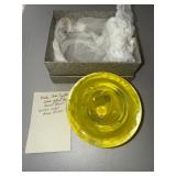 HKF107 Kosta Boda Yellow Contrast Bowl by Anna Ehrner