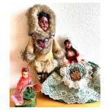 HKF198- Vintage Alaskan, Belgium, & Turkish Dolls 