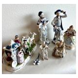 HKF208- Beautiful Vintage “KPM” & “Andrea” Victorian-Dressed Porcelain Figures 