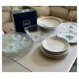 HKF217- Vintage Bone China/ Mikasa Bowls And Party Trays 