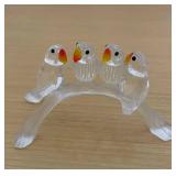 HKF222 - Swarovski Crystal Collectibles - “Baby Lovebirds”