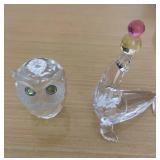 HKF226 - Swarovski Crystal Collectibles - “Night Owl” & “Playing Seal”