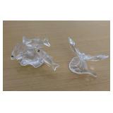 HKF229 - Swarovski Crystal Collectibles - “Three South Sea Fish” & “Butterfly On A Leaf”