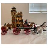 HKF244 Heritage Village Ashwick Lane Hose And Ladder House And The Fire Brigade Of London Town