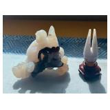 HKF287 Lavender Jade Carvings 