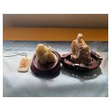 HKF290 Two Jade Sculptures And A Jade Pendant 