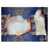 HKF297 Hand Carved Jade Figures from Hong Kong