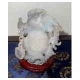 HKF319 Chinese Hand Carved Lavender Jade