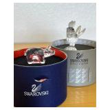 HKF326- Swarovski Crystal Collectibles- “Zodiac Pig” & “Barnyard Rooster” 