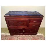 HKF336 Rosewood Cabinet with Silk Topper