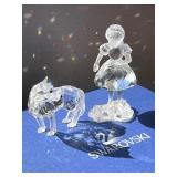 HKF346- Swarovski Crystal Collectibles “Red Riding Hood & Wolf” 