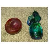 HKF375 Two Taiwanese Crystal Art Pieces