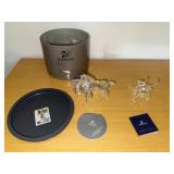 HKF398 Swarovski Crystal Collectibles - "Foals Playing" & "Reindeer"