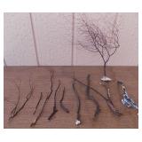  KCT077 Vintage Black Coral Pieces