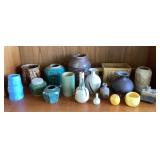 PPM038 Various Vintage Art Pottery Vases & Vessels