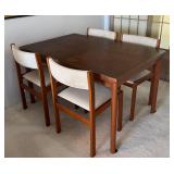 PPM047 MCM Teak Dining Table & Four Chairs 