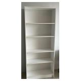 PPM053 Tall White Pressed Wood Book Shelf