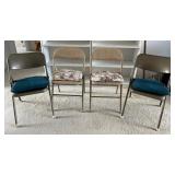 PPM058 Four Metal Folding Chairs
