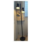PPM062 Black Metal Floor Lamp As Is
