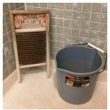 PPM130 Vintage Washboard & Bucket