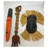 EHE044 - Three Carved African Artifacts 