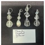 EHE121 - Myrna Lee Chang Crystal Glaze Lucite Pendants 