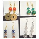 EHE189 - Myrna Lee Chang Dangle Earrings 