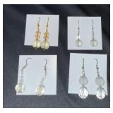 EHE202 Myrna Lee Chang Set of Four Crystal Earrings