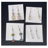 EHE207 Myrna Lee Chang Set of Four Crystal Earrings