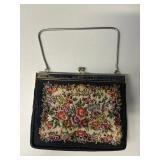 EHE301 Vintage French Needlepoint Tapestry Evening Handbag - Crafted in Paris
