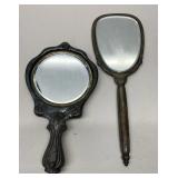 EHE308 - Pair of Antique Art Deco Circa 1910 Hand Mirrors
