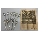 EHE315 - Set of Eleven Vintage Sterling Silver Teaspoons & Vintage Liberty House Ad Insert