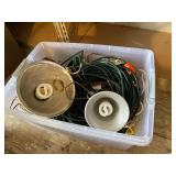 KVS015 - Mystery Lot Of Power Cords , Extensions , Multi Strips Etc 