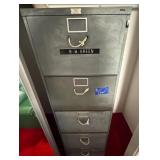 KVS082 - Vintage GF Superfiler metal filing cabinet 