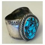 EFF193 Handmade Southwest Sterling Silver Ring 