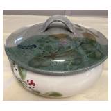 MHH006 Jeff Chang Hawaii Art Pottery Lidded Tureen Bowl