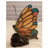 MHH015 Tiffany Style Orange Stained Glass Table Lamp New