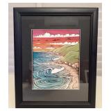 MHH083 Framed Picture Print Of Waves 