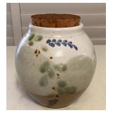 MHH091 Jeff Chang Art Pottery Vase Jar With Cork Lid
