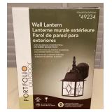 MHH102 Portfolio Outdoor Wall Lantern Light New