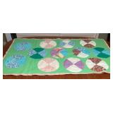 MHH130 Vintage Patchwork Quilt Child Lap Blanket 