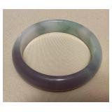 MHH166 Lavender Green & White Jade Bangle Bracelet New 
