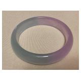 MHH167 Light Lavender & Green Jade Bangle Bracelet New 