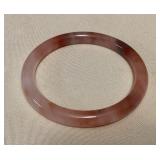 MHH173 Thin Peach & Violet Jade Bangle Bracelet New 