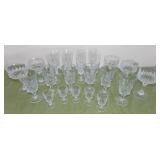 FDC121 Large Assortment of Crystal Cut Glasses