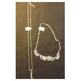 FDC180 Unique Silver Link Necklaces and Beautiful Pendant