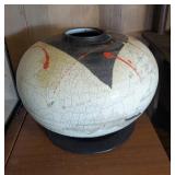 EBE024 - Large Raku Style Vase 