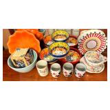 EBE087 Colorful Retro Dishes! 