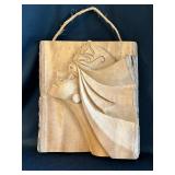 EBE115 Hand Carved Wall Art With Live-edge 